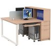 Bàn làm việc 2 chỗ liền hộc HRMD09