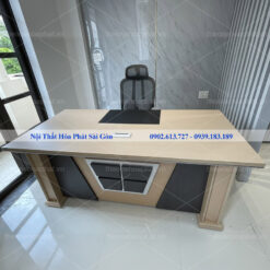 Hình thực tế bàn lãnh đạo laminate NTP1890T1