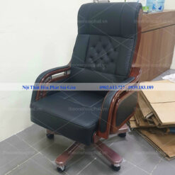 Ảnh thực tế ghế giám đốc TQ09 da đen