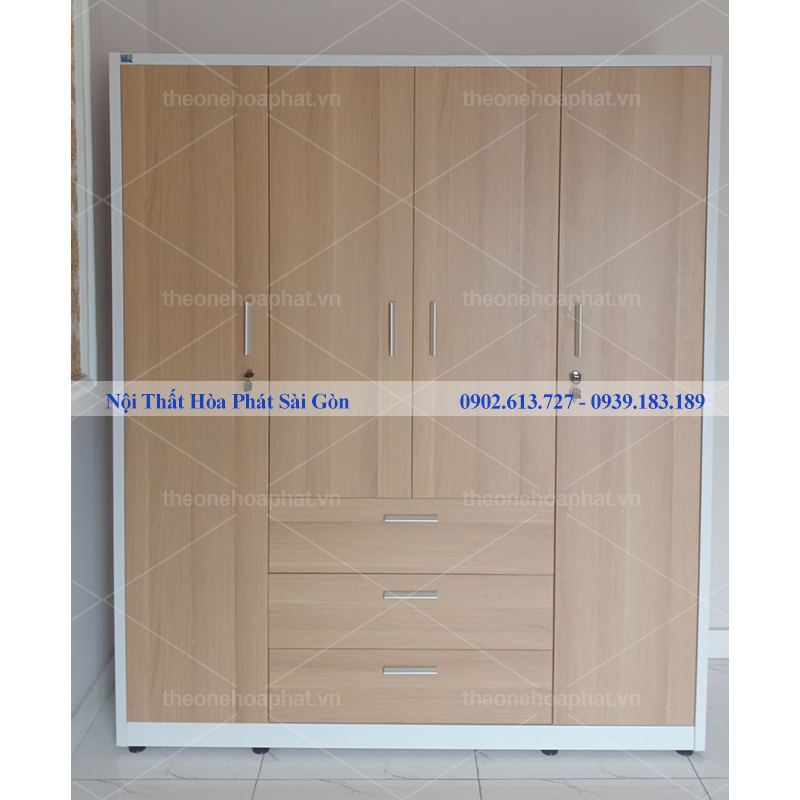 Tủ sắt quần áo TU18B3C4