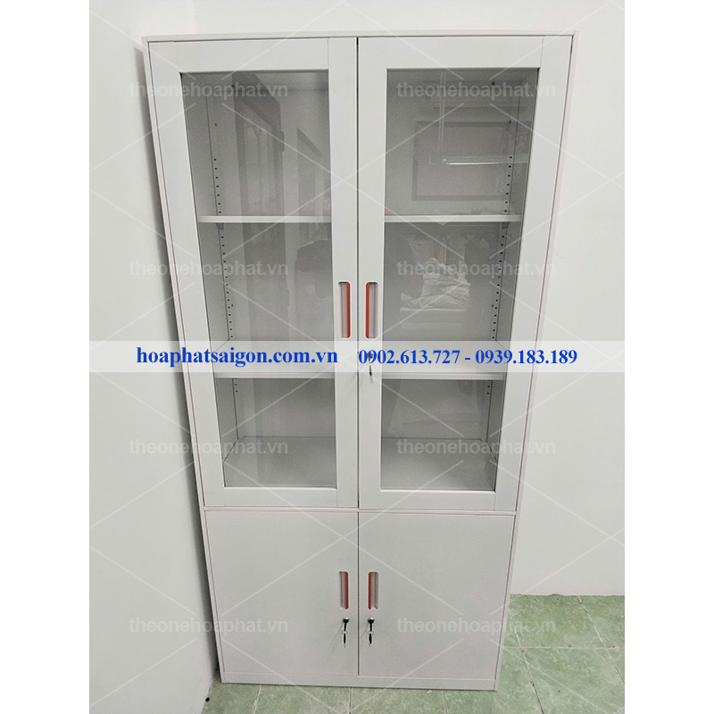Ảnh thực tế tủ sắt màu trắng TU09K3D
