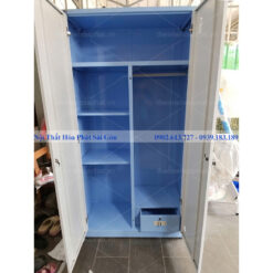 Hình thực tế tủ sắt quần áo TU15B1C2