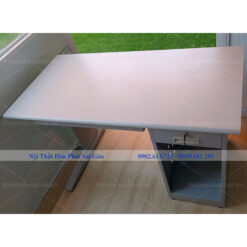 Bàn làm việc chân sắt mặt gỗ Laminate TH12