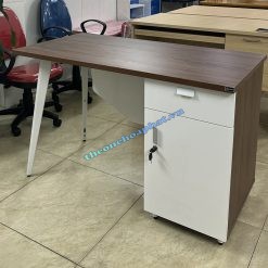 hình thực tế bàn làm việc liền hộc LUX120SHLC10