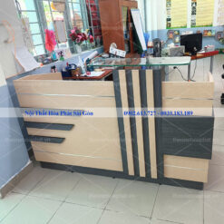 Ảnh thực tế bàn quầy lễ tân BQ101