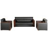 Bộ ghế sofa văn phòng màu đen SF38