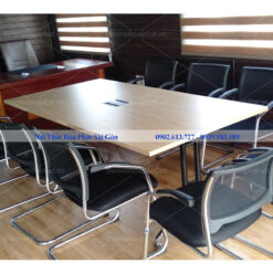 Hình thực tế bàn họp chân sắt LEH1810C12