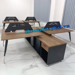 Hình thực tế cụm bàn 4 chỗ ngồi BRIMD02-4C15