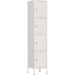 Tủ locker 4 ngăn TU994 sắt sơn màu trắng ngà