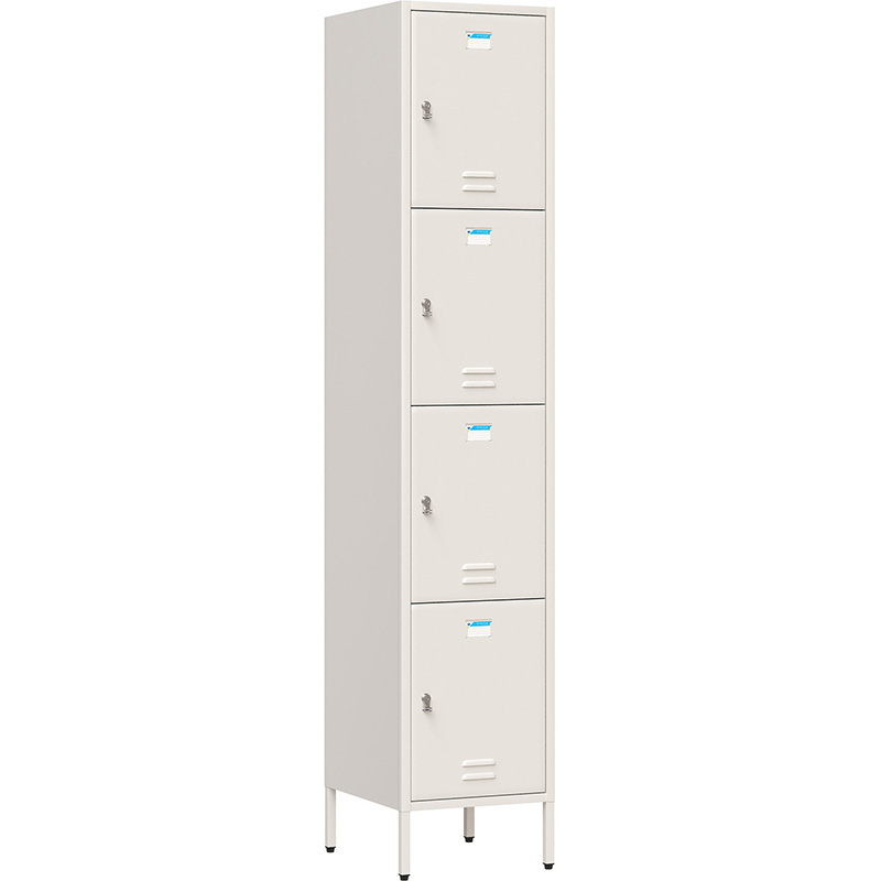 Tủ locker 4 ngăn TU994 sắt sơn màu trắng ngà