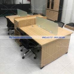 Cụm bàn làm việc gỗ công nghiệp ATMD02