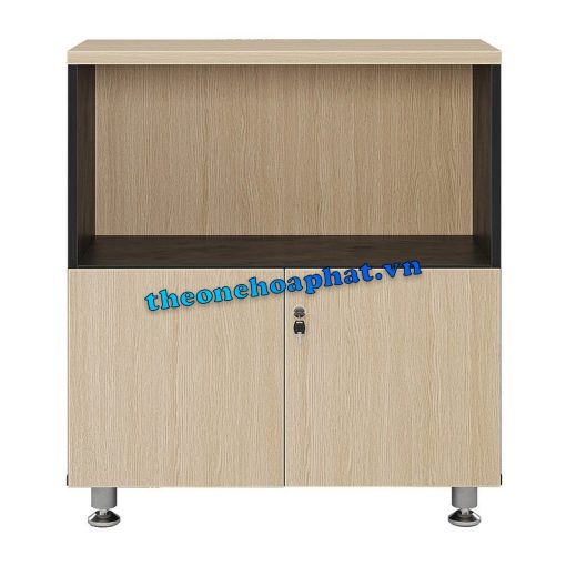 Tủ tài liệu mini LE880SD gỗ công nghiệp, 2 cánh mở dưới, trên không cánh