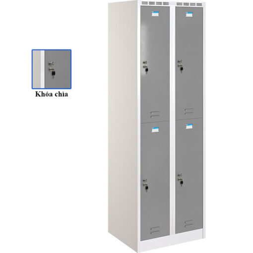 Tủ sắt locker phòng thay đồ TTD982-2K khóa chìa