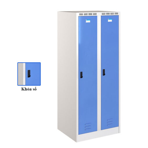 Tủ sắt phòng thay đồ TTD981-2KT khóa số
