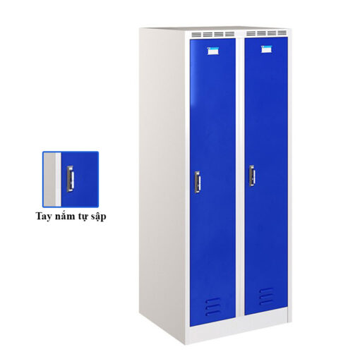 Tủ sắt phòng thay đồ TTD981-2KT tay nắm tự sập