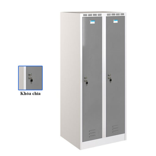 Tủ sắt phòng thay đồ TTD981-2KT khóa chìa