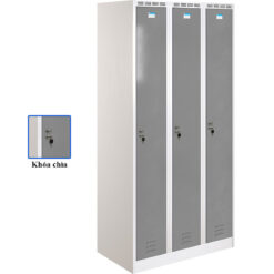 Tủ sắt phòng thay đồ TTD981-3K khóa chìa