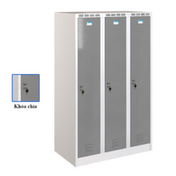 Tủ sắt phòng thay đồ TTD981-3KT khóa chìa