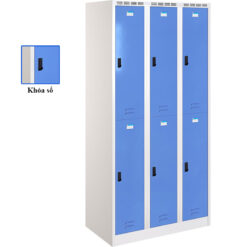 Tủ sắt phòng thay đồ TTD982-3K khóa số