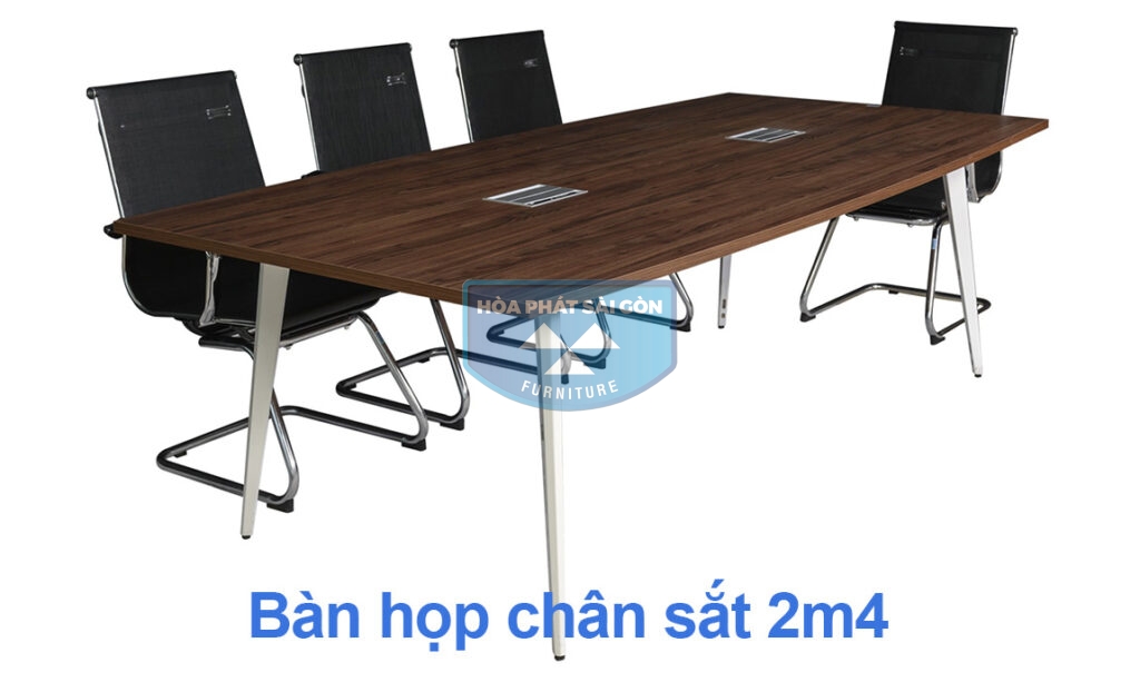 Bàn họp chân sắt 2m4
