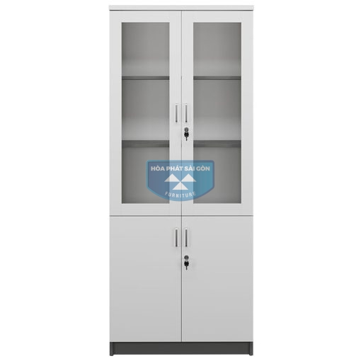 Tủ tài liệu gỗ HP1960KG - 2 cánh kính