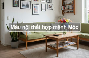 Mệnh Mộc hợp màu gì trong nội thất