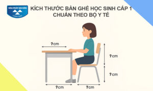 kích thước bàn ghế học sinh cấp 1 chuẩn bộ y tế