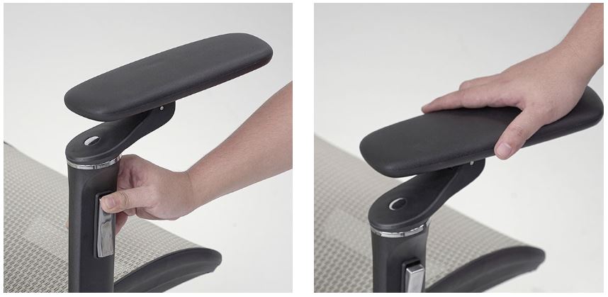 Điều chỉnh tay ghế công thái học