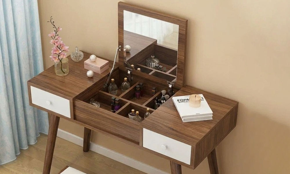 Gương bàn trang điểm dạng gấp