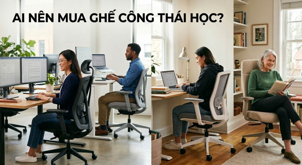Ai nên mua ghế công thái học