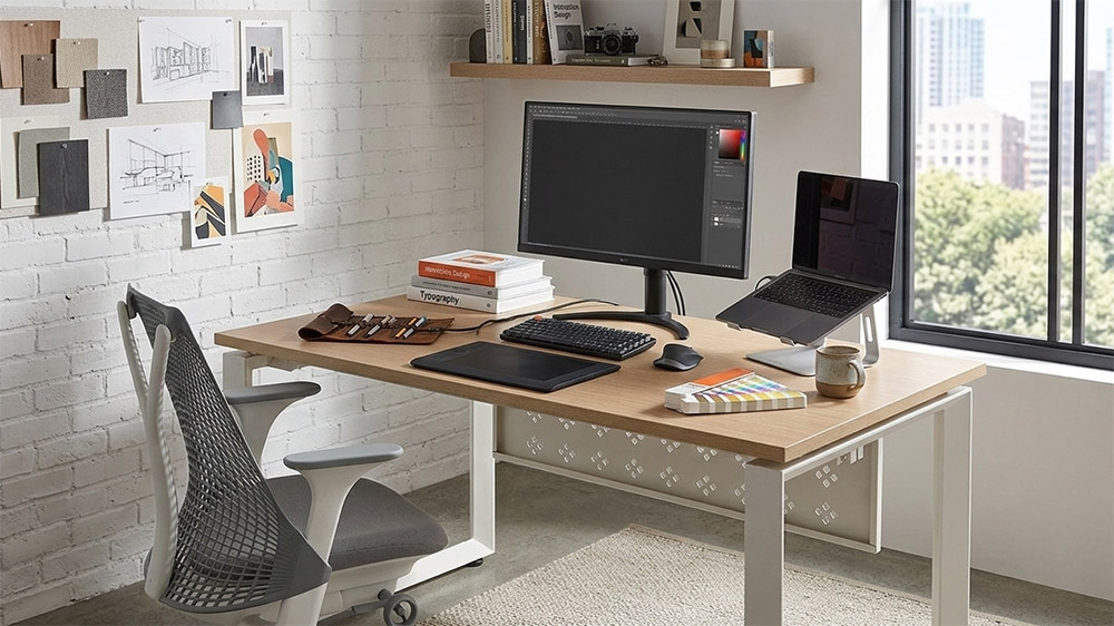 Bàn làm việc chăn sắt tối giản HR120SC5