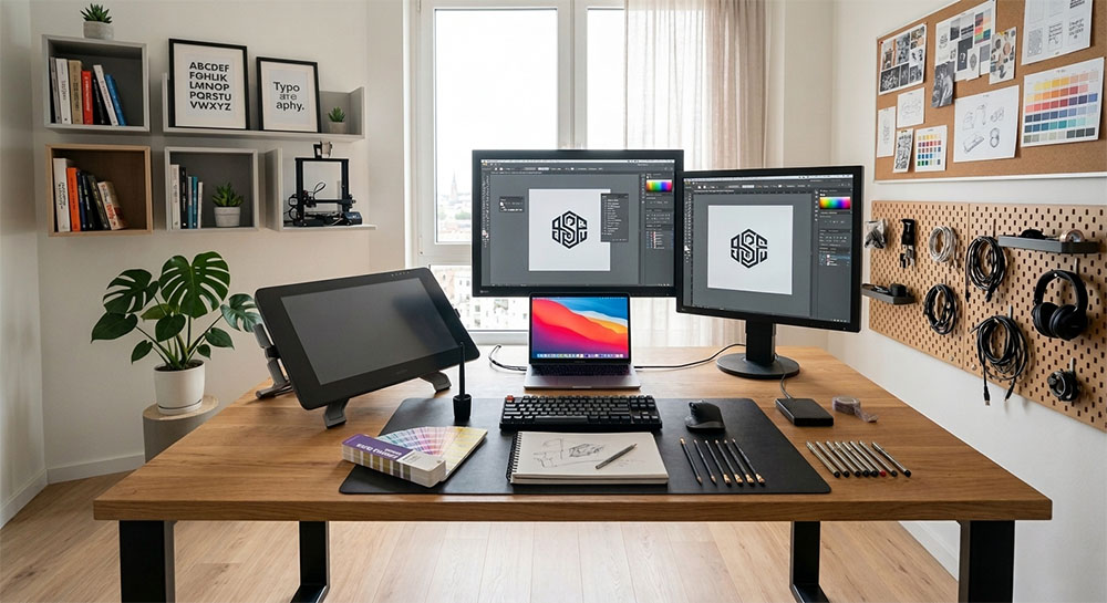 bàn làm việc dành cho dân thiết kế