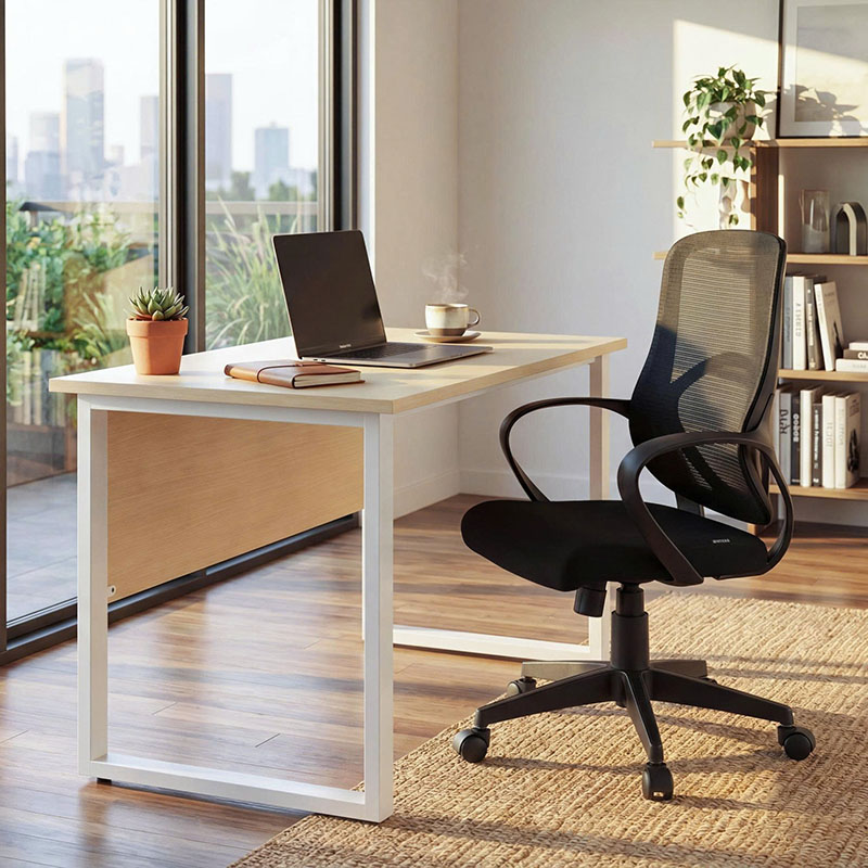Phối cảnh ghế xoay lưới GL136